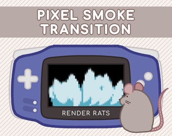 Animated Pixel Smoke Stinger Transition Scene | Twitch Transition | Overlay | Obs | Stream | Screen | Spooky | Pixelated | 8bit | Pixel Art