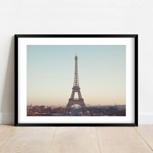 Eiffel Tower Wall Art, France Paris Art Print, Minimalist Travel Poster, Paris Wall Décor, Eiffel Tower Décor, Above Bed Art, Modern Artwork