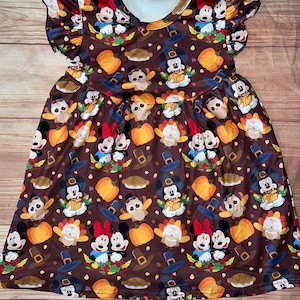 Mickey Minnie Dress Thanksgiving Dress