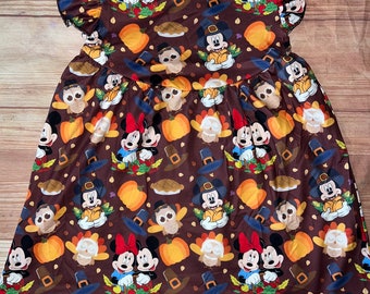 Mickey Minnie Dress Thanksgiving Dress