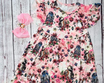 Star Wars Floral Dress and Bow