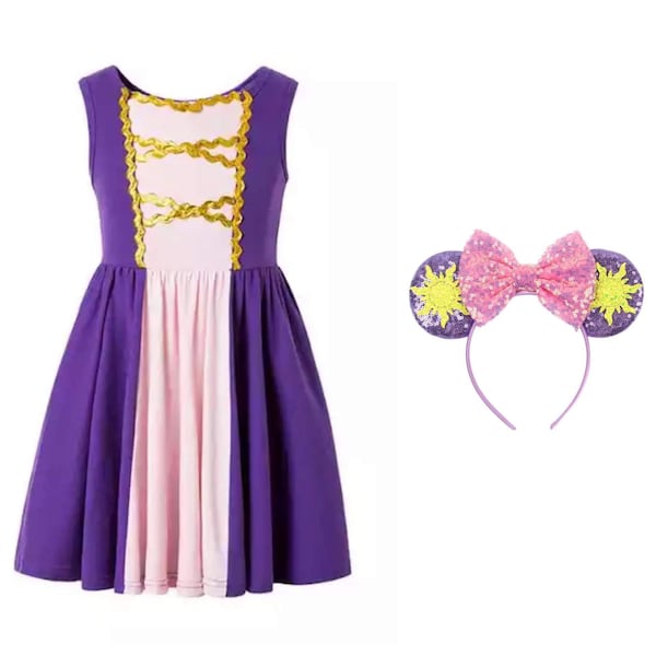 Rapunzel Dress Tangled Dress and Ears