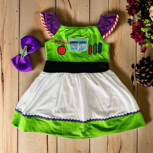 Toy Story Dress Girl Dress Buzz dress and bow