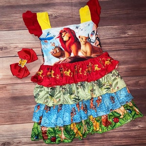 Lion King Dress and Bow
