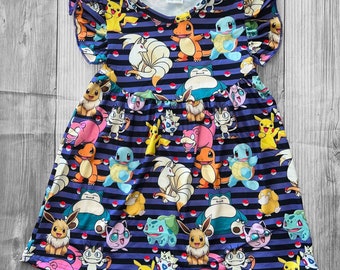 Pokemon Dress Pikachu Girl Dress