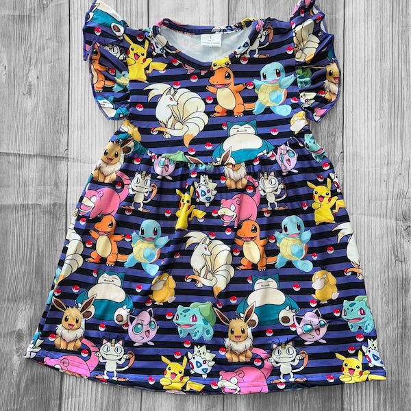 Pokemon Dress Pikachu Girl Dress