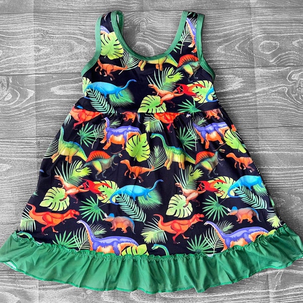 Dinosaur Dress - Etsy
