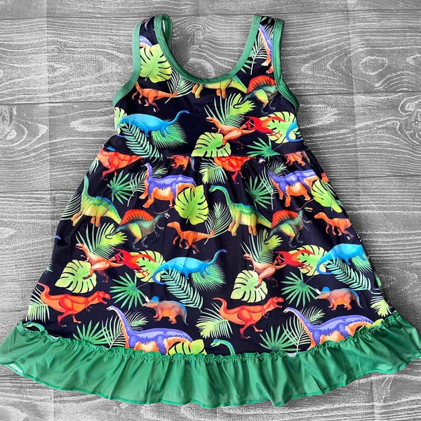 Dinosaur Dress Etsy