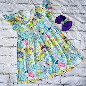 Monsters Inc dress Boo Dress and bow