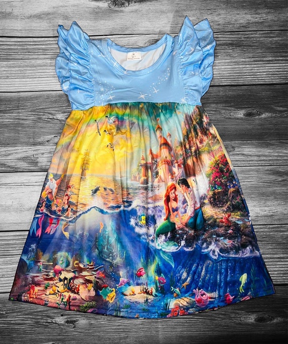 The Little Mermaid Dress Etsy