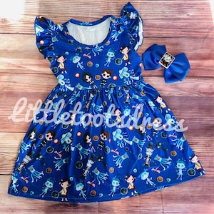 Coraline and characters Dress and Bow