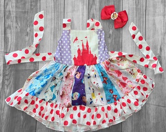 Princess Twirl dress and bow