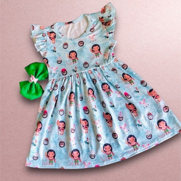 Moana Dress with Pua Bow