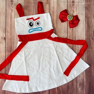 Toy Story Dress Girl Dress Forky dress and bow