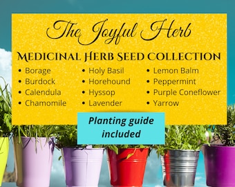 Medicinal Herb Seed Collection, traditional medicine, Ayurvedic, gardening