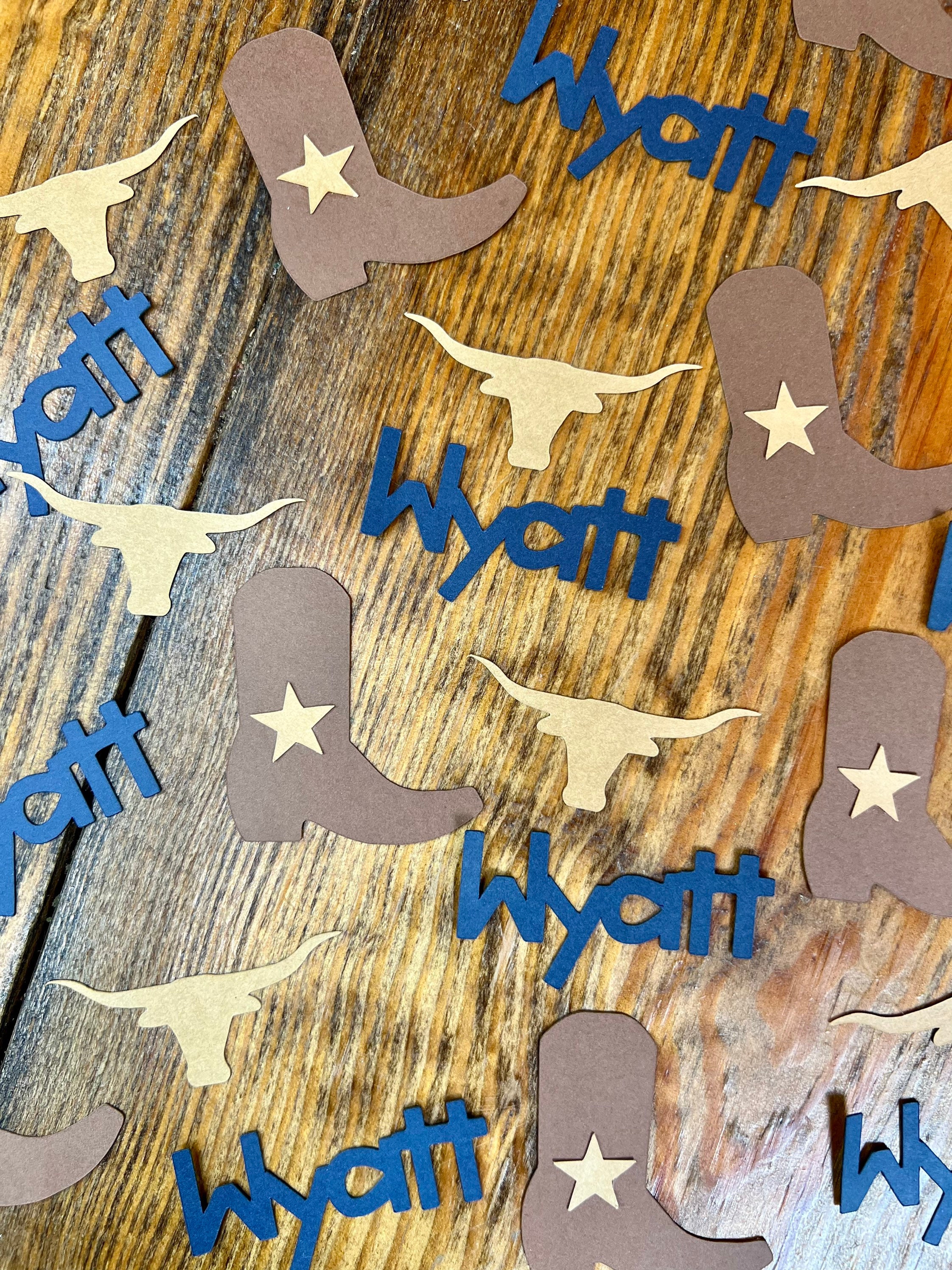 This is my first rodeo oversized cowboy custom confetti western first birthday 1st howdy party decor how the west was one