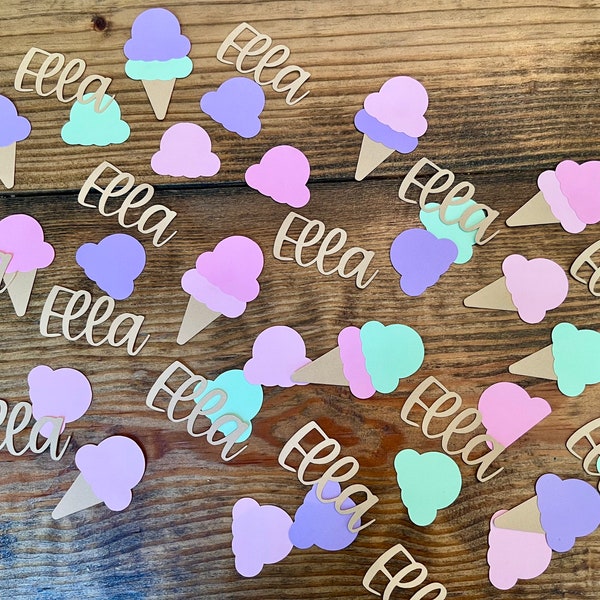 Ice Cream Confetti Etsy