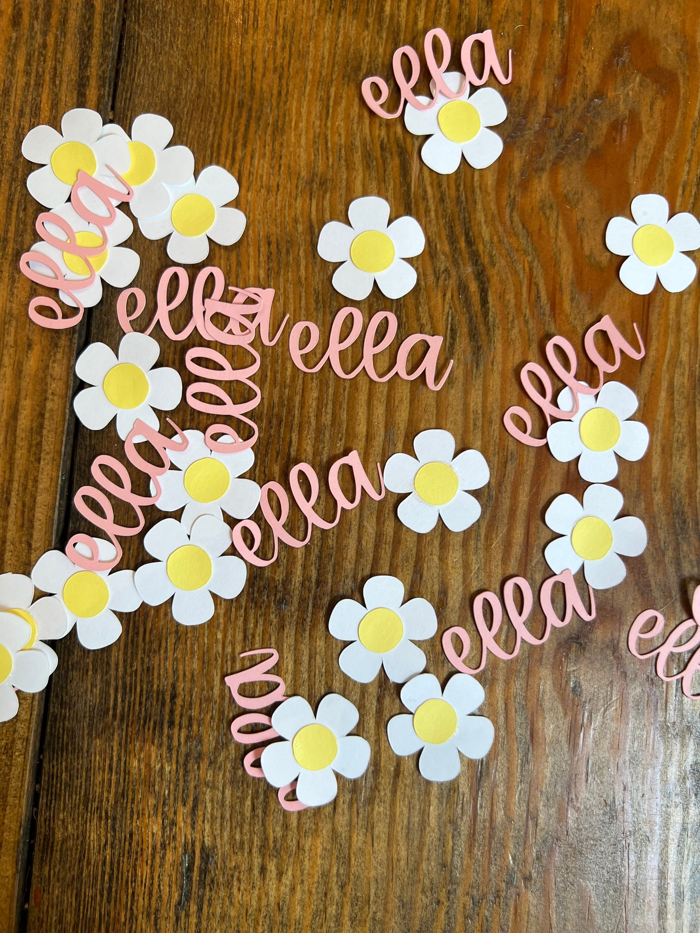 Daisy boho confetti party decor two groovy one groovy baby babe flower power boho bash baby shower hippie peace first