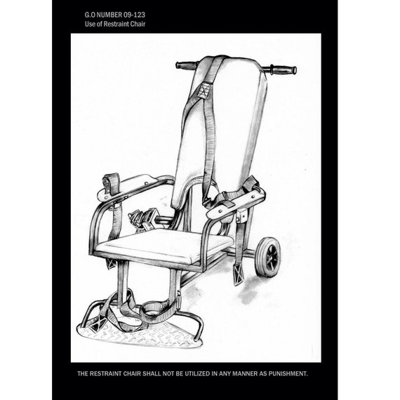 Restraint Chair Realistic Art Print Poster by K.koi Kansas Etsy