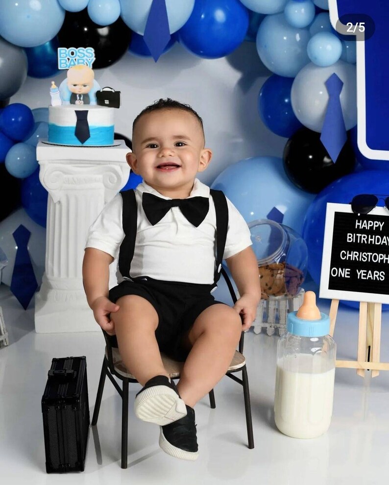 Baby Boss First Birthday Outfit Boss Baby First Second Etsy