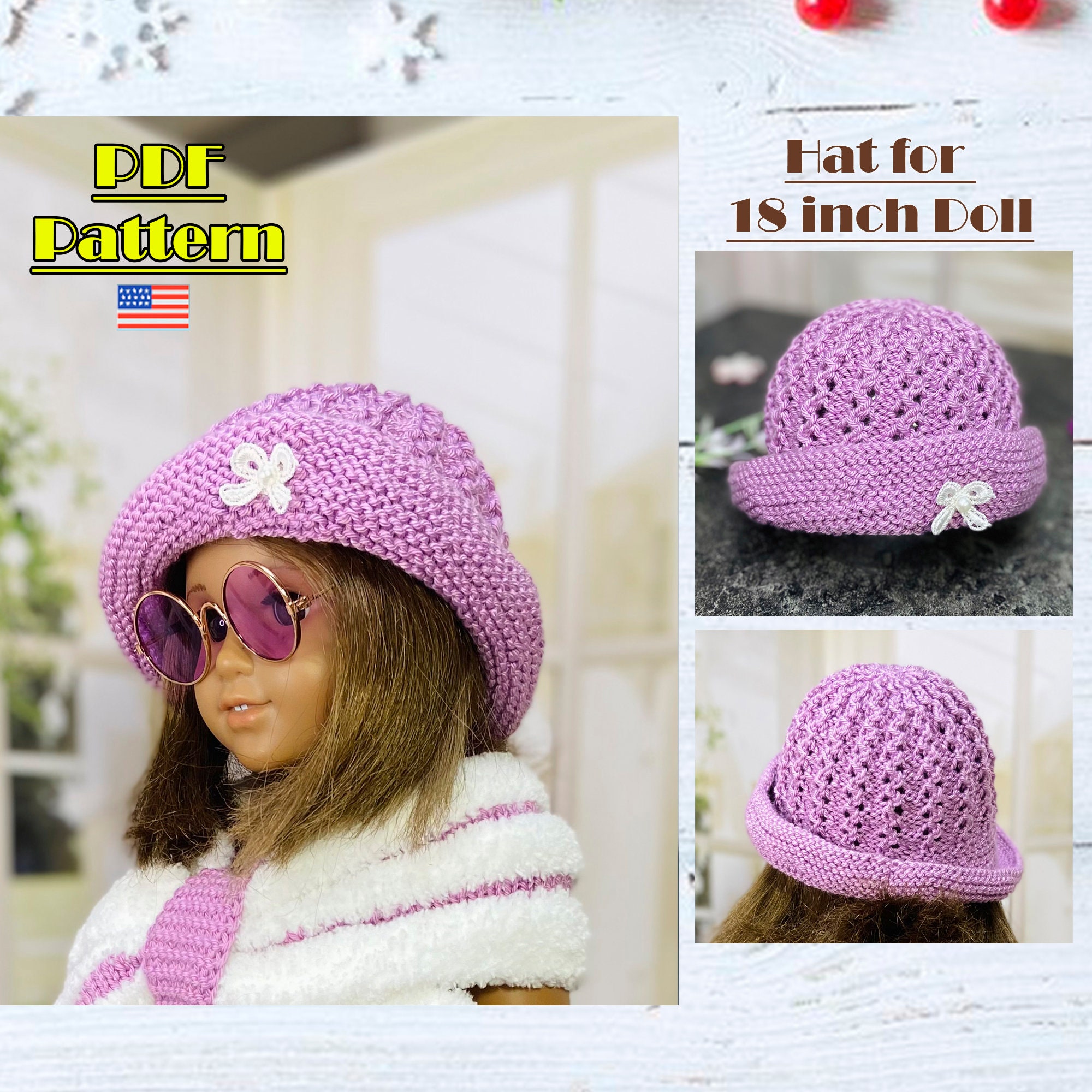 Doll Hat Pattern - Etsy doll-hat-pattern-etsy
