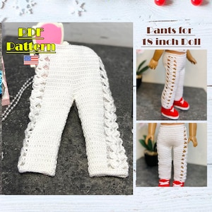 Pants for 18 inch doll, AG trousers, Crochet doll pants, doll pants tutorial, crochet pants, crochet pants for doll, doll pants pattern