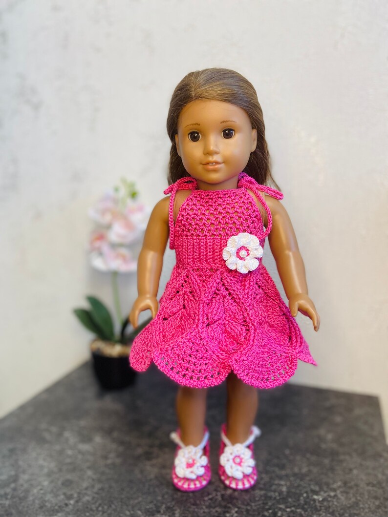Outfit Set for 18 Inch Doll, 18 Inch Doll Clothes, Crochet Set Outfit