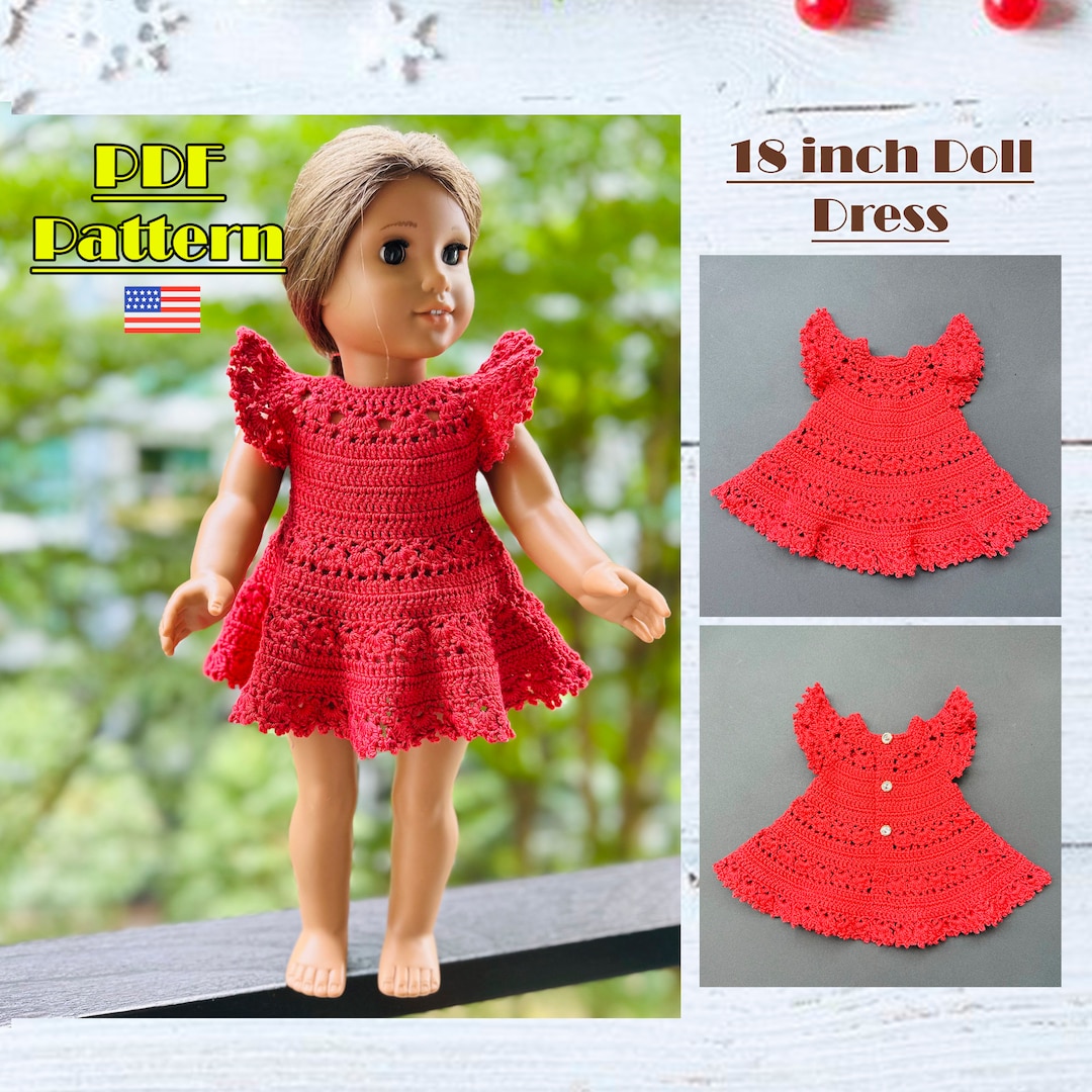 Crochet Pattern Ropa MuÃ±eca Ganchillo Facil Vestidos MuÃ±eca