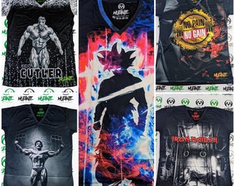 Men's T shirts Gym Workout Bodybuilding shirts Mutante (10 Styles and 3 sizes)
