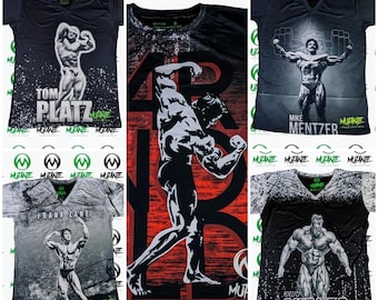 Men's Gym Workout Bodybuilding T-shirts by Mutante 7 Classic Bodybuilders