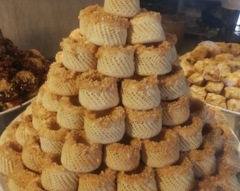 Galleta de almendras tradicional marroquí