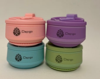 Pink Collapsible mugs, hot/cold drink-Travel Cups