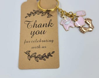 Personalized Baby shower Keychain 20pcs