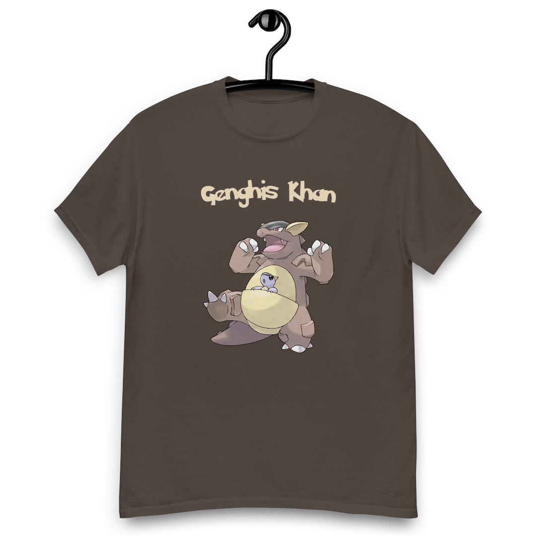 Genghis Khan X Kangaskhan Tee Edgy Pokémon Shirt, Funny Pokemon Tshirt