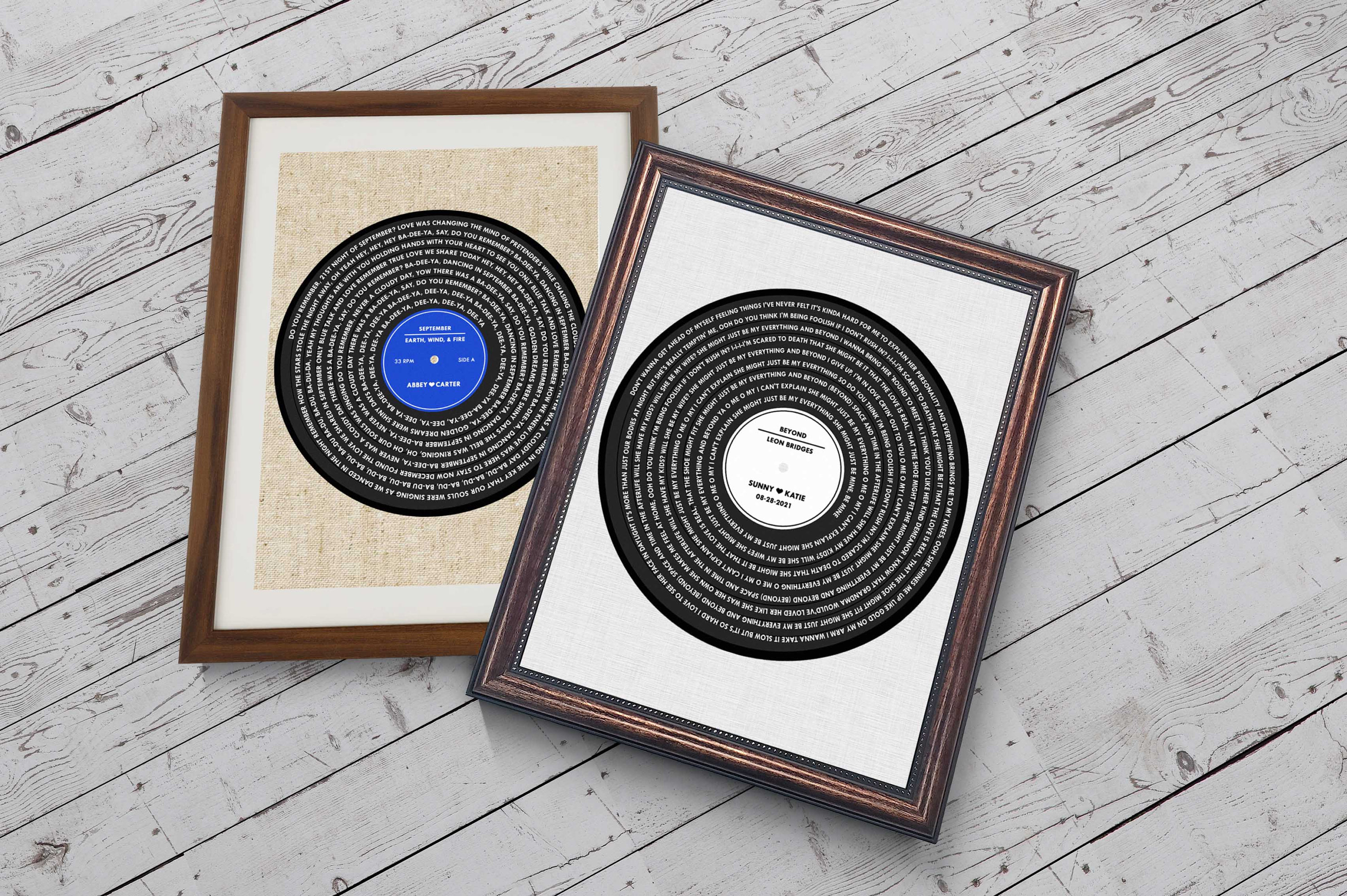 Disco In Vinile Personalizzato Con Foto - Targa In Acrilico Con Canzone - Regalo Di Anniversario Per Amici - Regalo Di Compleanno Per Lei E Lui - Regali Per Sorelle - Italia - Foto 6