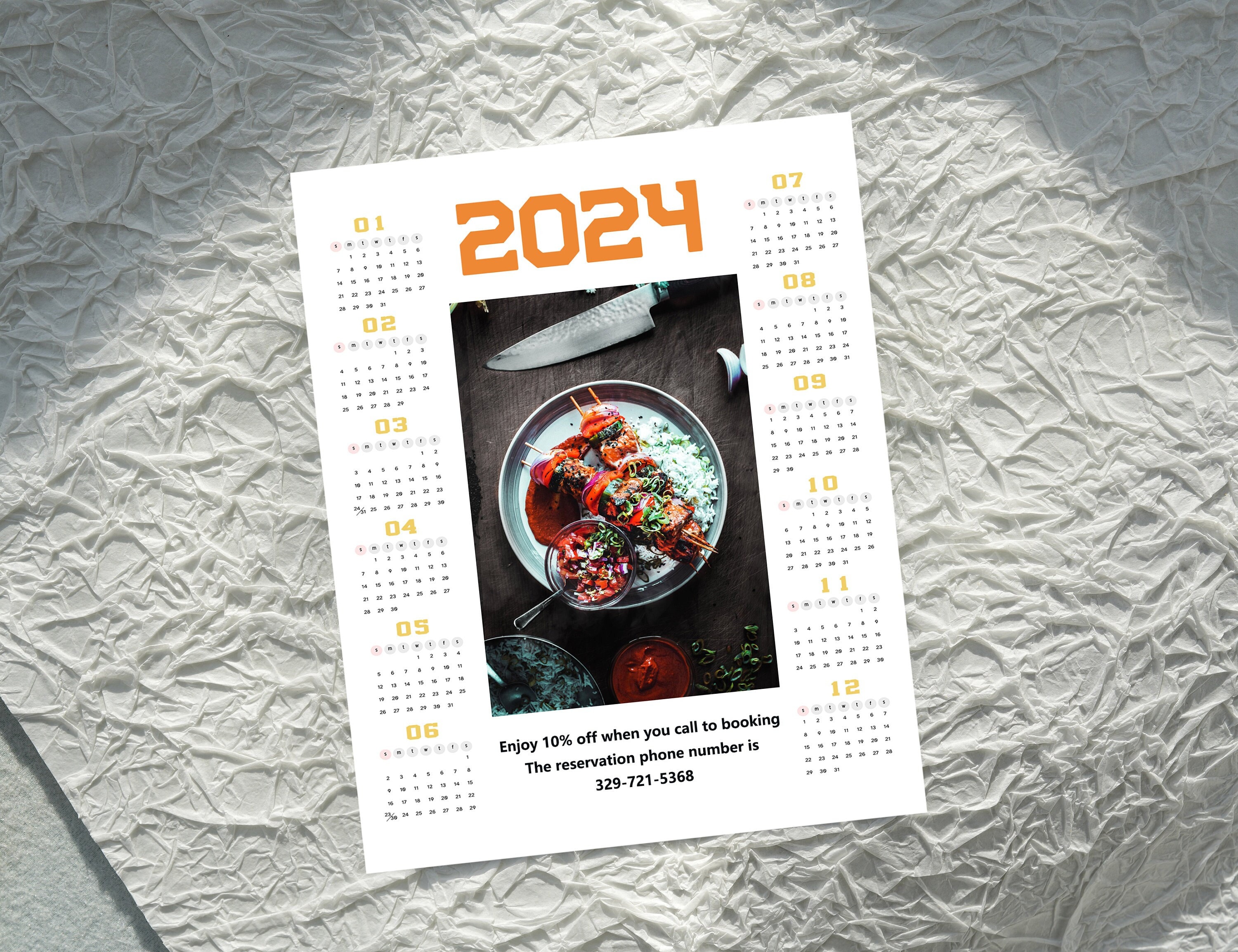 Personalized Photo Calendar, 2024 Calendar Custom Calendar