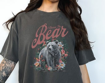 Feministisches Shirt, ich wähle den Bären, Mann oder Bär, Bär über Männer, SA Survivor Shirt, F Das Patriarchat Shirt, Abstimmung 2024 Shirt, Frauenrechte