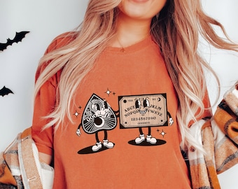 Retro Ouija Board Planchette Halloween T-Shirt