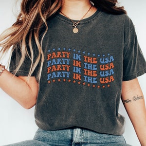 Fourth of July, Party in the USA Shirt, Freedom Tour, Retro 4th shirt, Womens 4th of July shirt, America Patriotic Shirt, Independence Day
