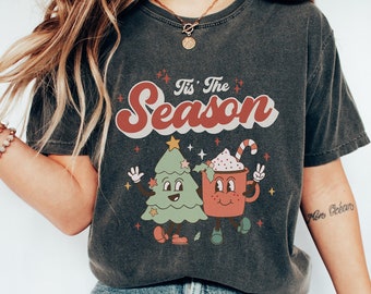 Retro Christmas Shirt, 'Tis The Season Holiday Tshirt