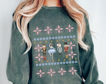 Nutcracker Sweatshirt | Christmas Sweatshirt | Sugar Plum Fairy Shirt | Christmas Sweater | Ugly Sweater| Christmas Shirt | Secret Santa