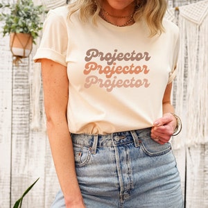 Camiseta gráfica de proyector de diseño humano / Tipos de diseño humano / Tabla de diseño humano de astrología / Camiseta de gran tamaño / Vintag