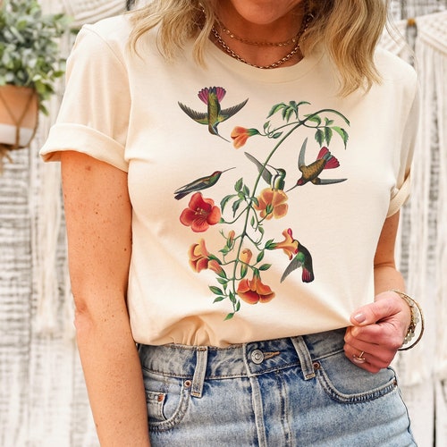 Wildflower T-shirt Graphic Tee Botanical Tshirt - Etsy