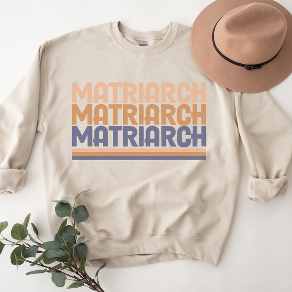 Matriarch Sweatshirt | Women's Rights | Smash the Patriarchy | Pro Choice | Political Feminist Mom | Oversized Sweatshirt | Vintage