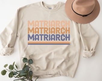 Sudadera Matriarca / Derechos de las Mujeres / Aplastar el Patriarcado / Pro Elección / Mamá Feminista Política / Sudadera Oversize / Vintage