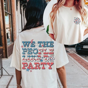 Amerika Vibes Shirt, Party in den USA Shirt, Retro 4. Juli, Shirt, lustiges viertes Shirt, Frauen 4. Juli Shirt, Amerika Patriotisches Shirt
