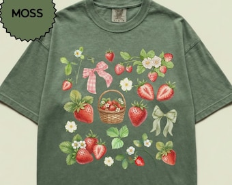 Cottagecore Strawberry Spring T-shirt