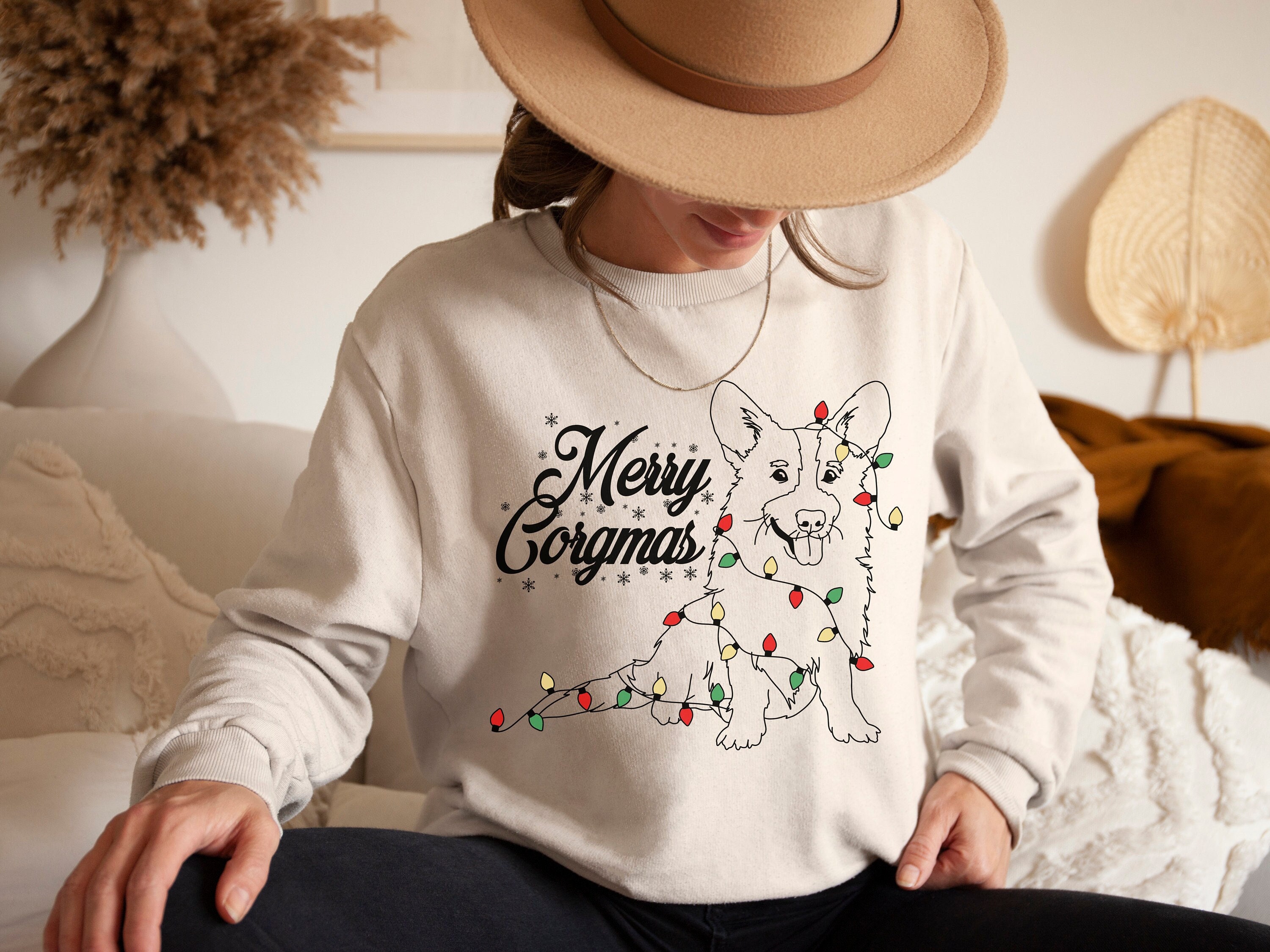 Corgi Christmas Sweater - Etsy UK