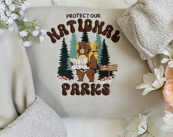 Protect National Parks Sweatshirt, Respect the Locals, Granola Girl Shirt Respect the Local Wildlife T Hiking Tshirt Camping Clothes