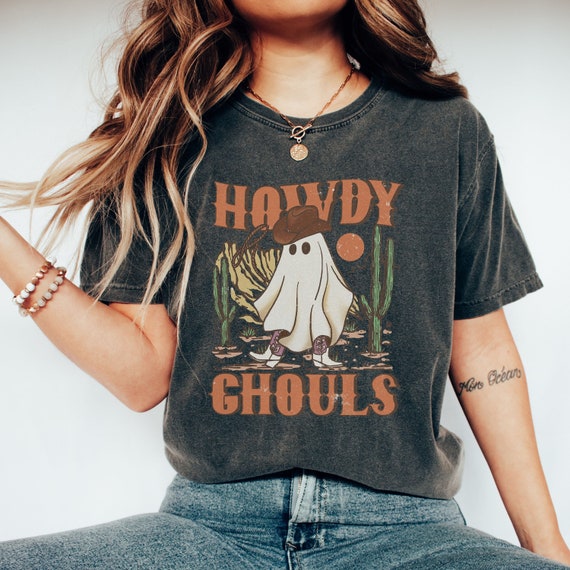 Howdy Ghouls Halloween Tee | Western Ghost Costume Shirt